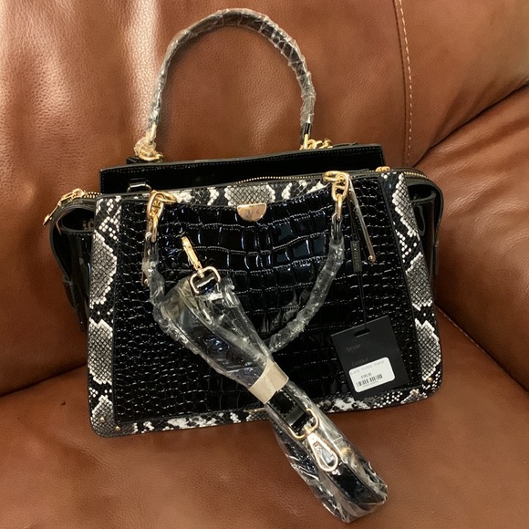 ameri mode black viper purse with straps and dust bag - Picture 4 of 11